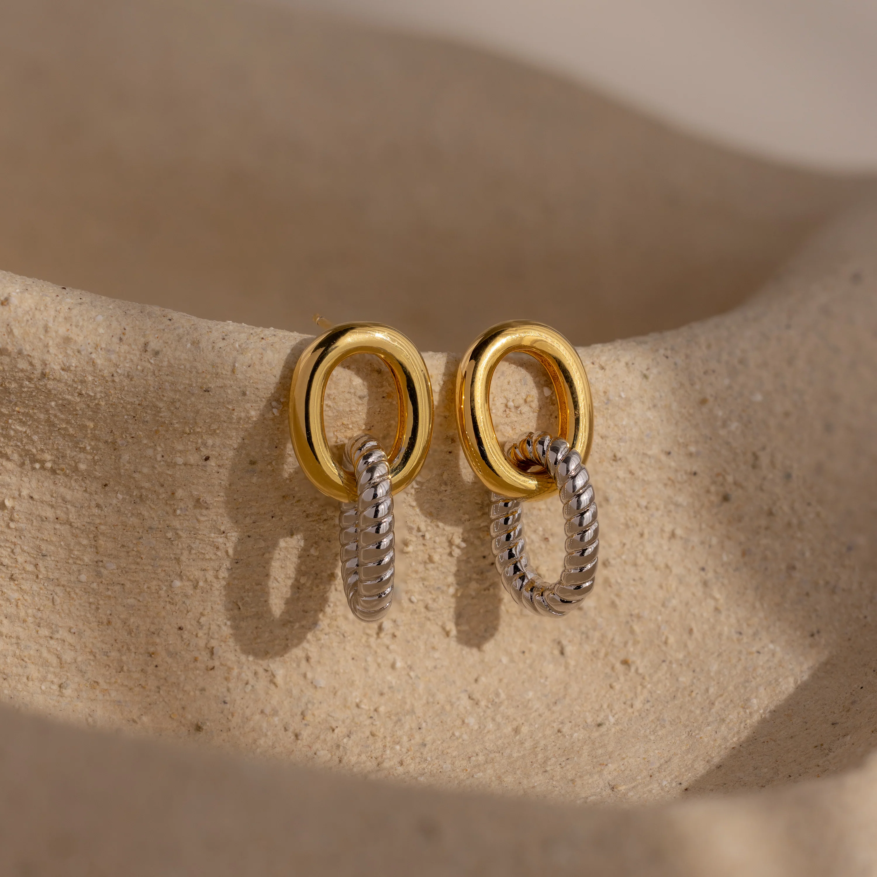 Twisted Link Earrings - Image 5