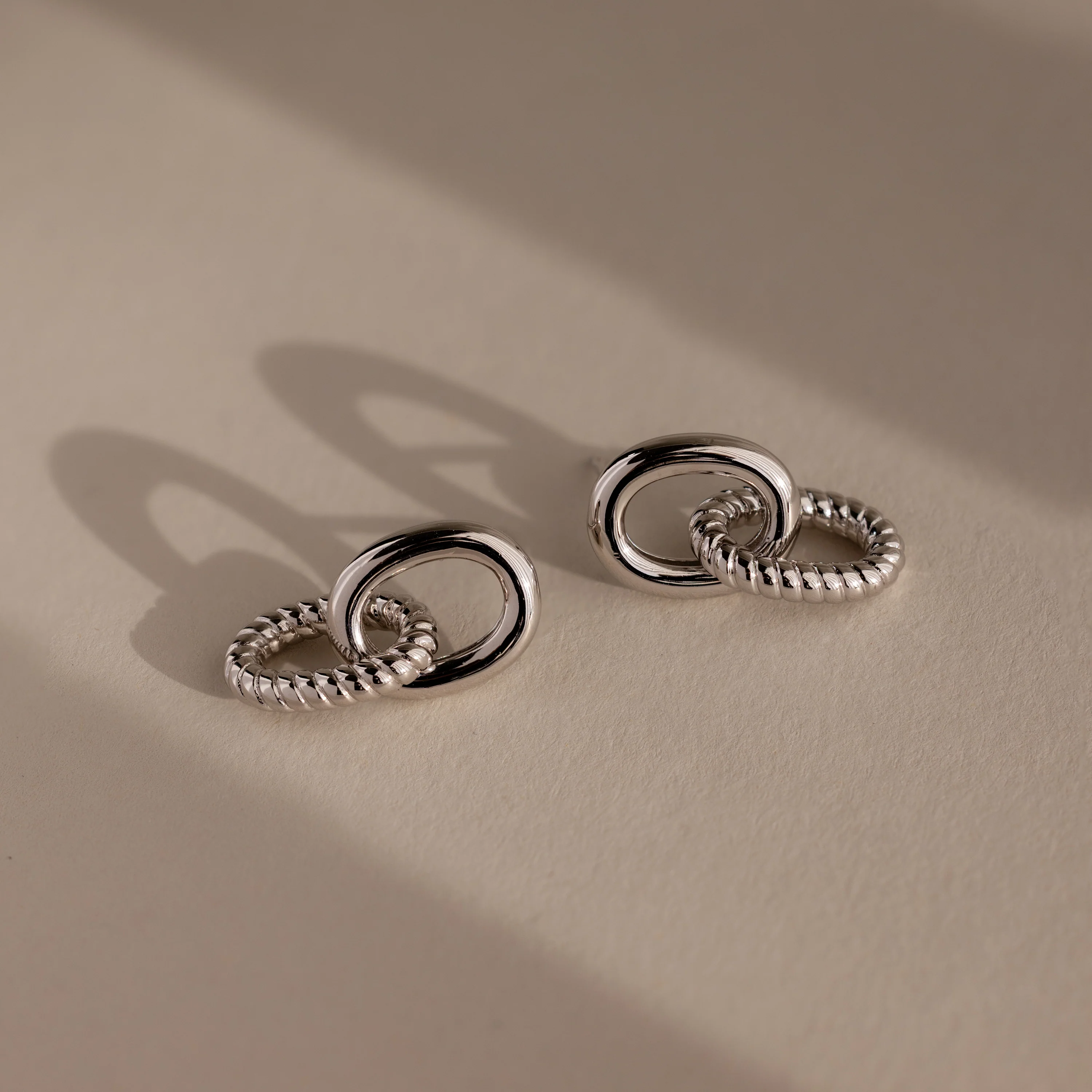 Twisted Link Earrings - Image 7