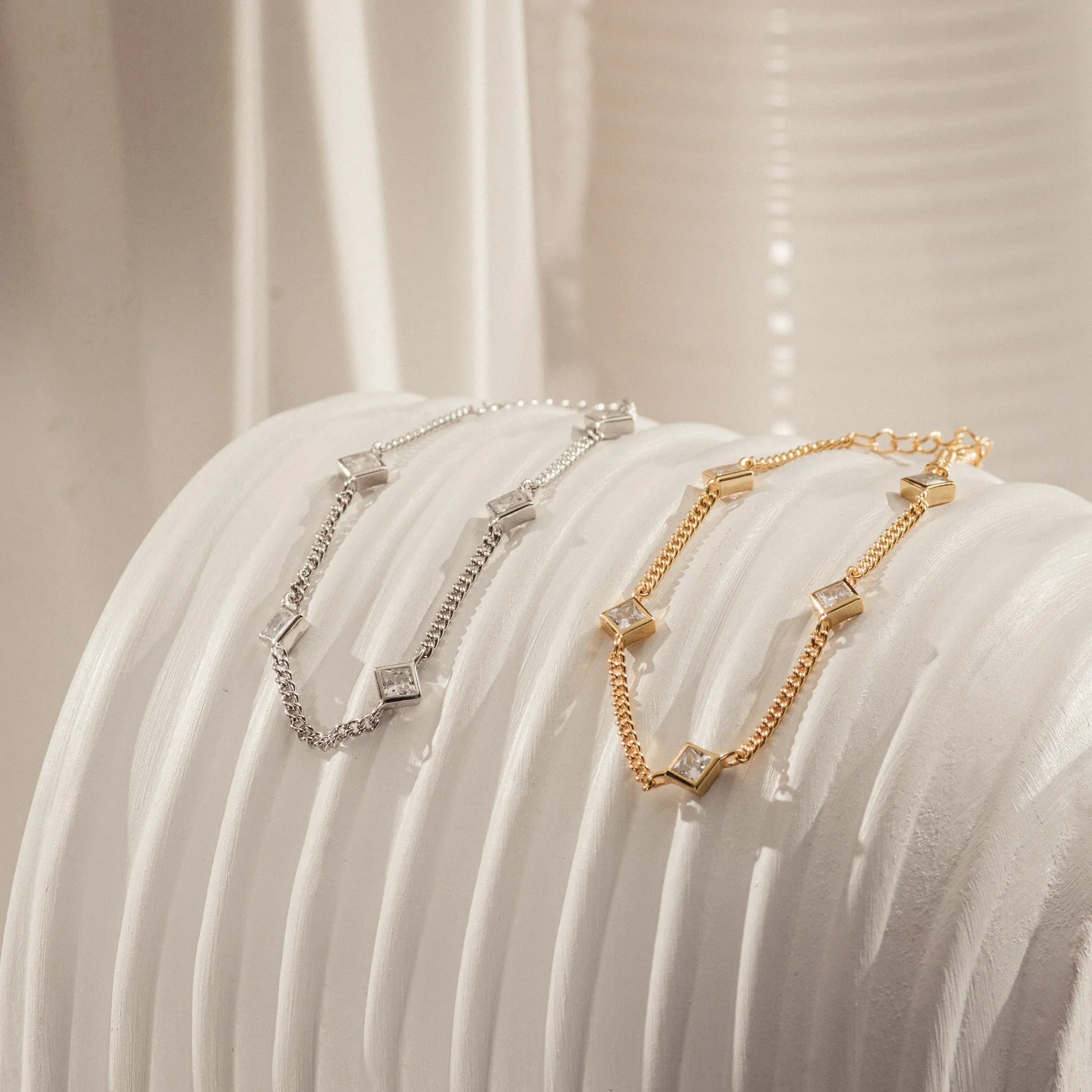 Venus Diamond Station Bracelet - Image 5