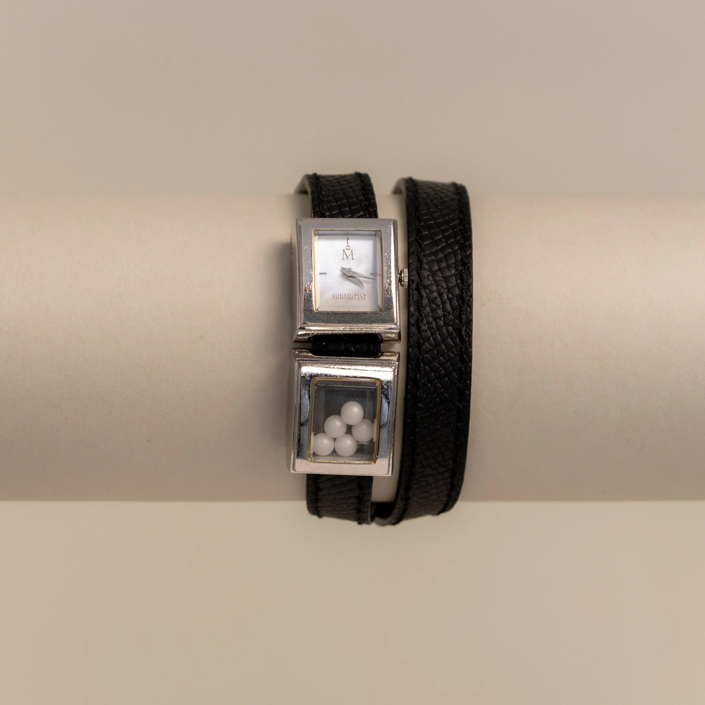 Vintage Mikimoto Square Silver Watch - Image 2
