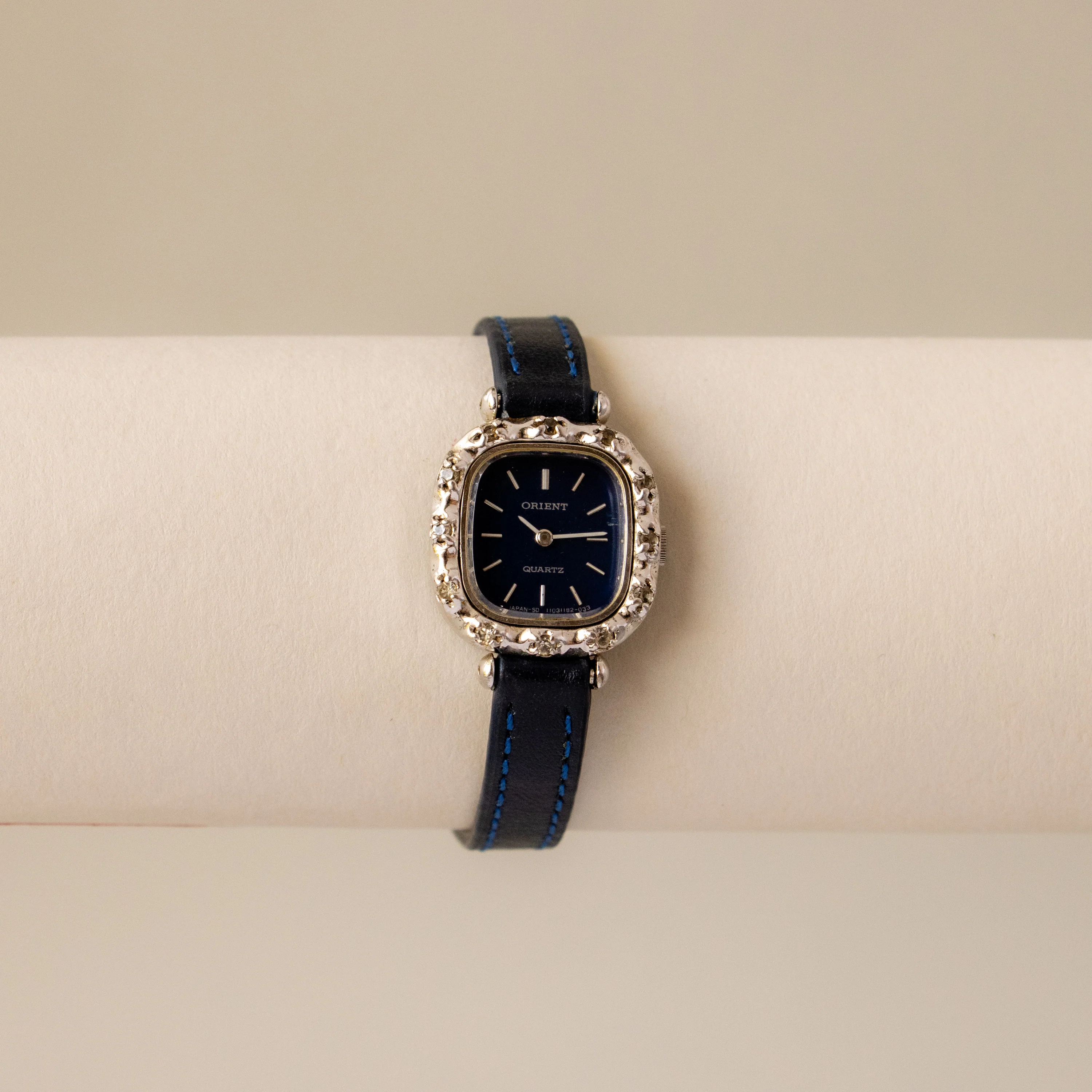 Vintage Orient Square Ocean Silver Watch - Image 2