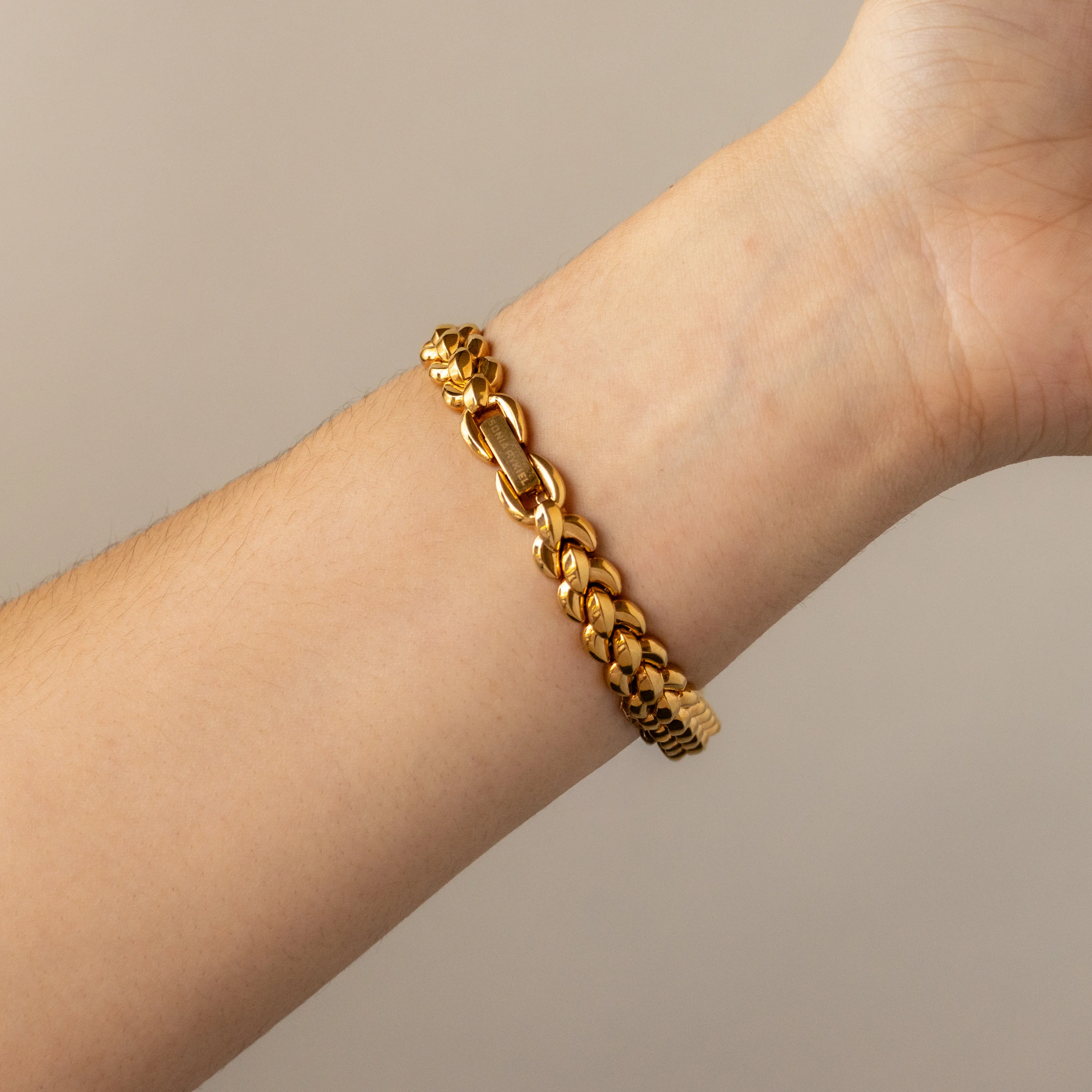 Vintage Sonia Rykiel Oval Gold Watch - Image 3